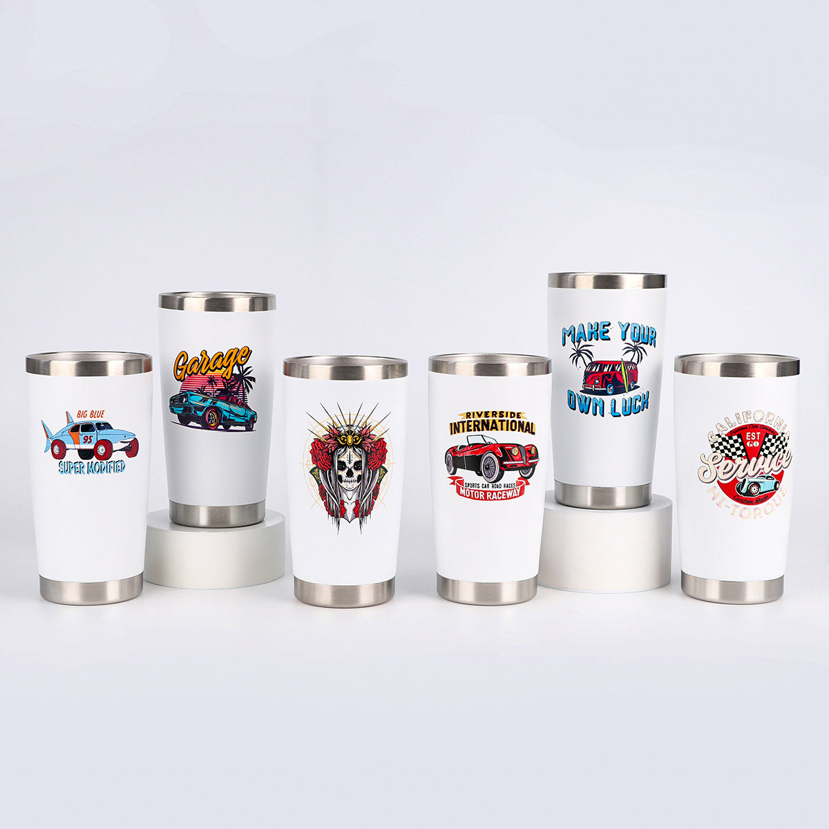 Wholesale 20oz Multi-color Spray-painted Stainless Steel Double-layer Vacuum Flask Car Tumbler