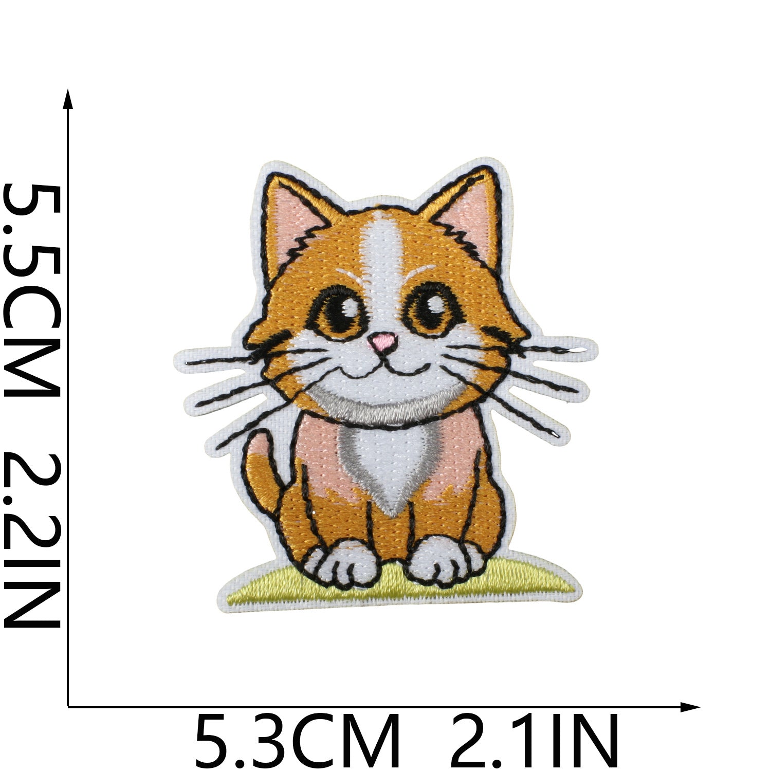Wholesale Polyester Iron On Embroidery Patch Cat Party Cartoon Kitten Decorative Accent For Clothing Everyday Use