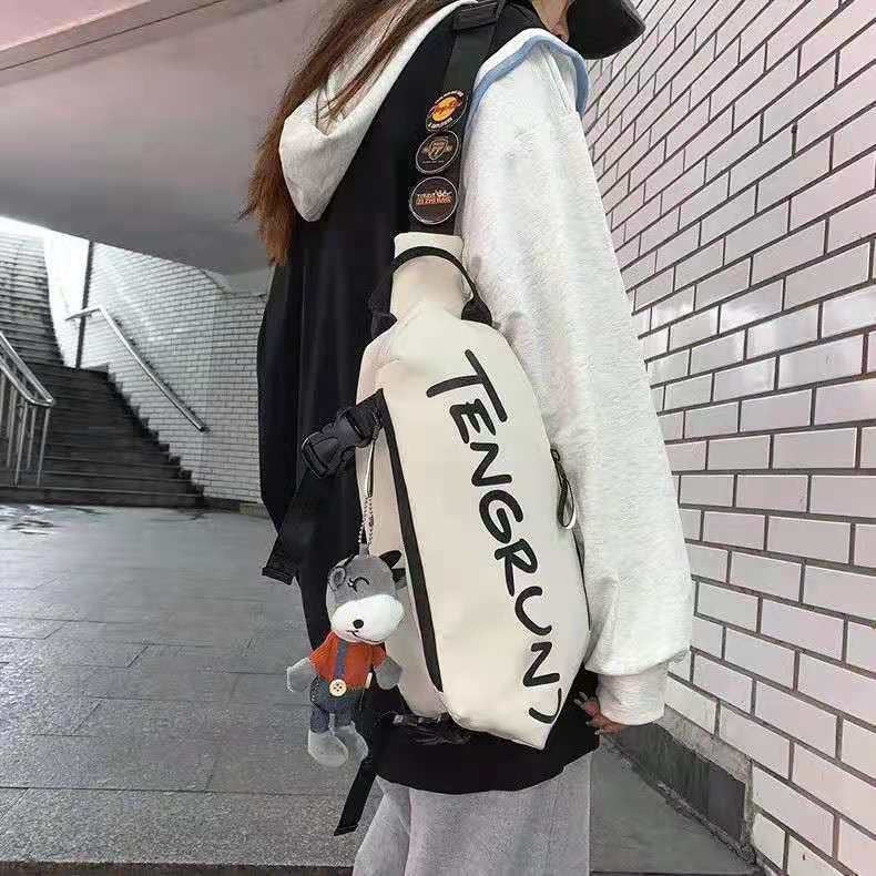 Wholesale Messenger bag sports waist bag casual fashion shoulder bag student personality small cross bag chest bag