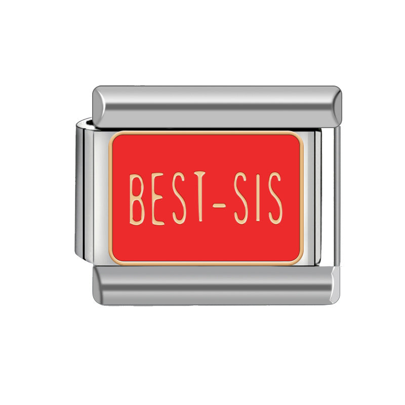 Wholesale Italian Charm Bracelet 9mm DIY Spliced Detachable Heart Pattern Combination Bracelet