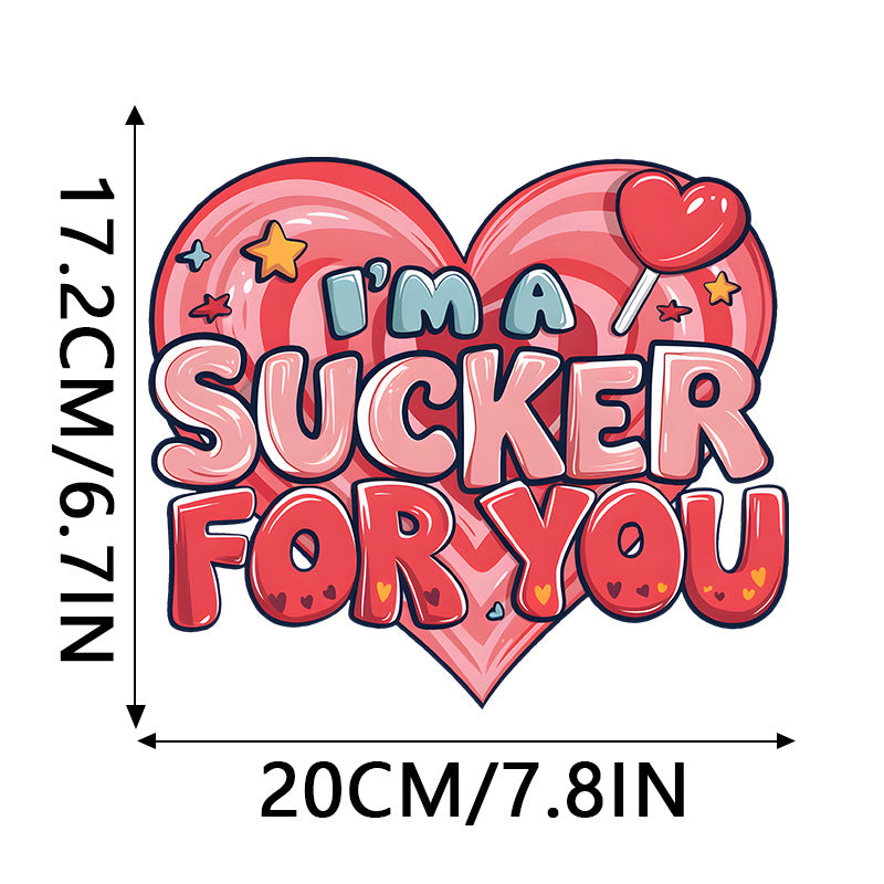 Wholesale 10pcs Valentine' s Day Custom  Rhinestone  UV DTF Ready to Press Transfers Wraps