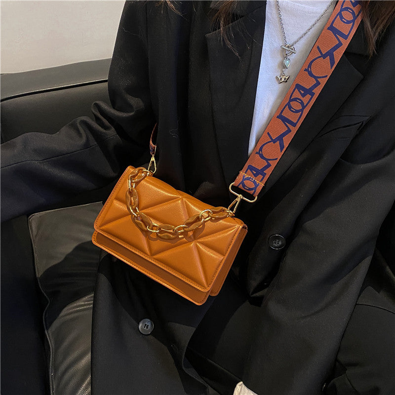 Wholesale Diamond-patterned Fashionable Single-shoulder Crossbody Handbag