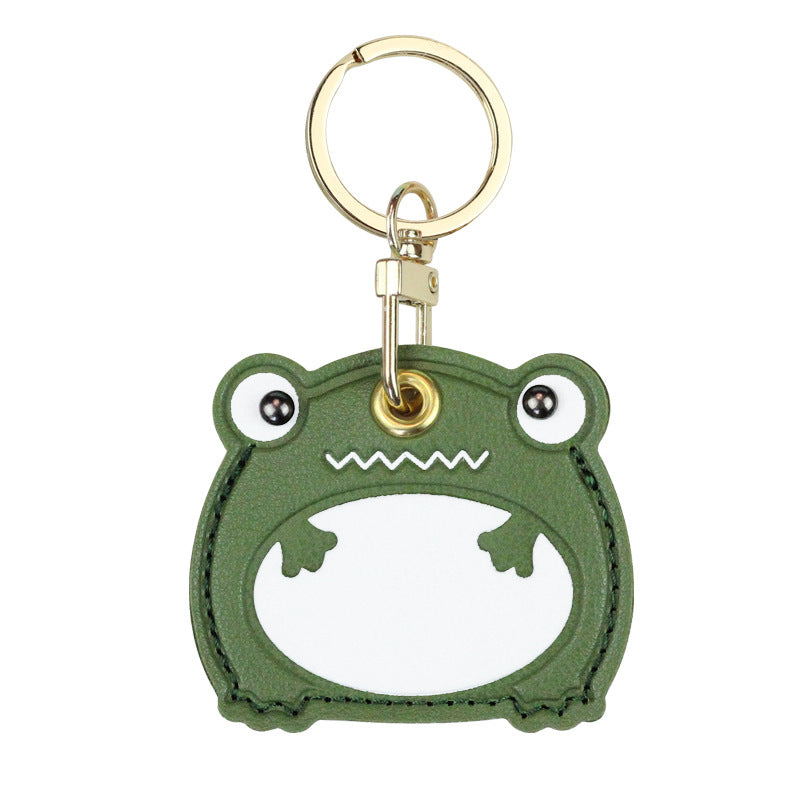 Wholesale Cartoon Frog Access Card Case Leather Keychain