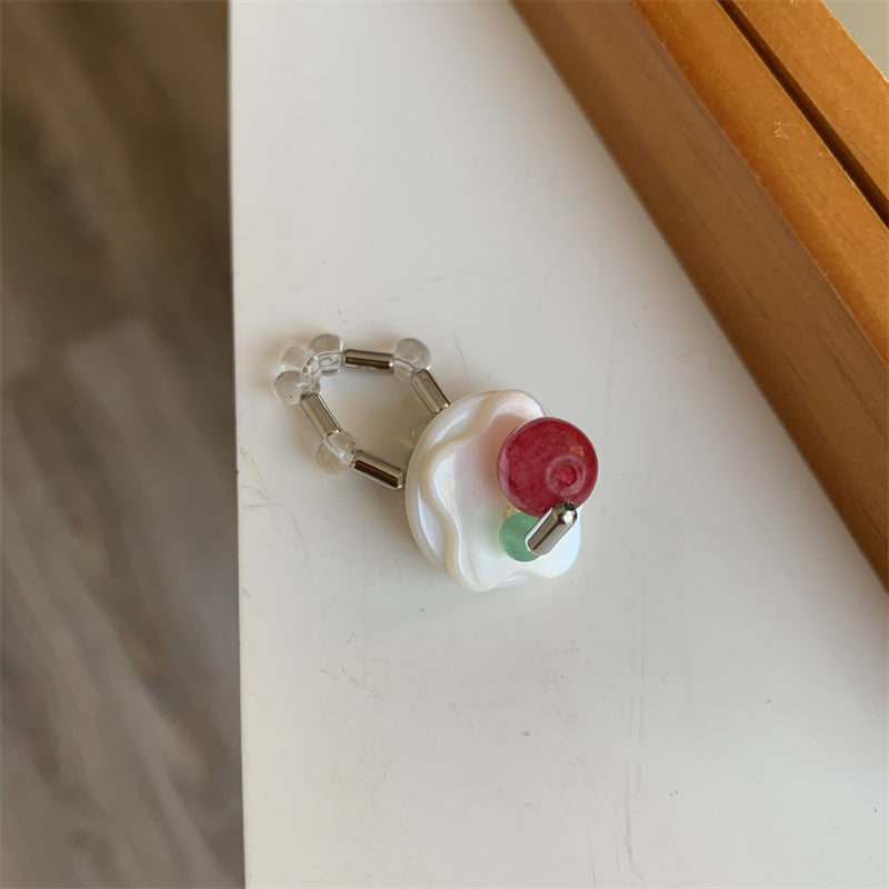 Wholesale Retro beaded cool elastic stacking ring