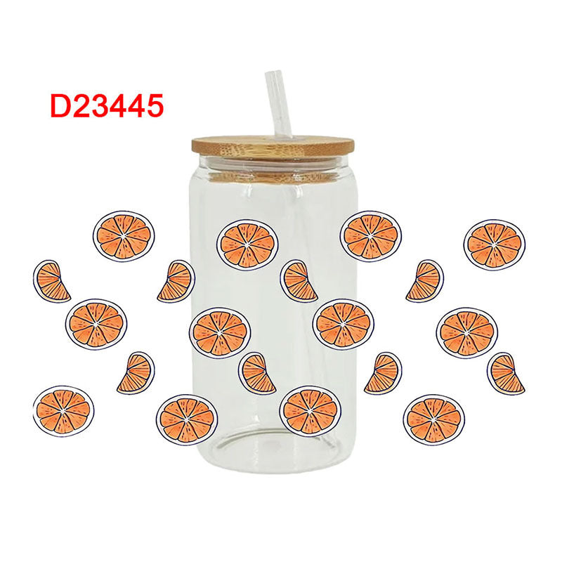 Wholesale Colorful Fruit Series 16oz Cup UV DTF Wraps