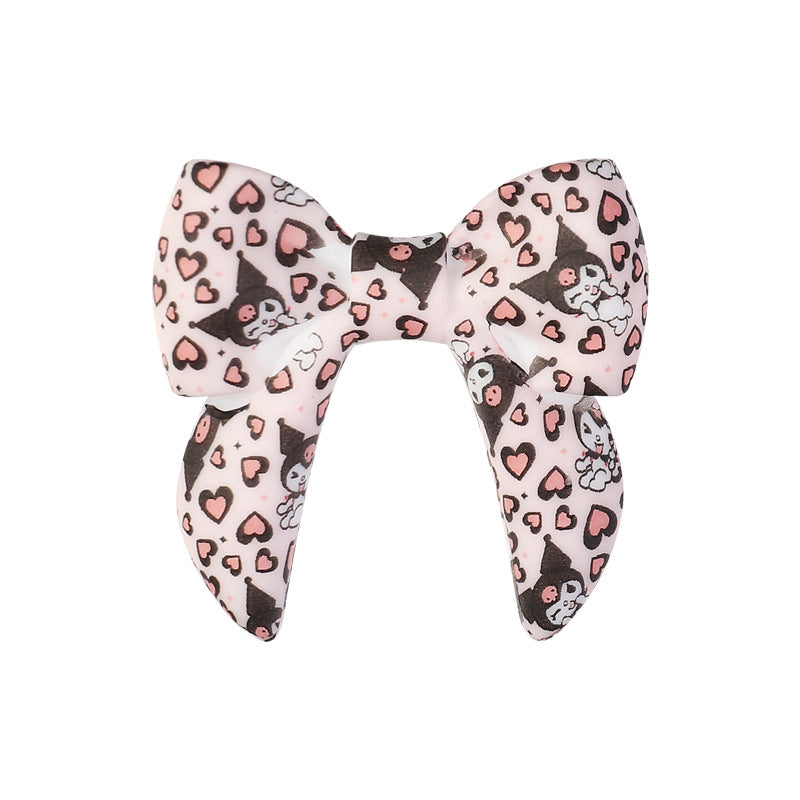 Wholesale 20pcs Bow silicone beads  Focal Beads