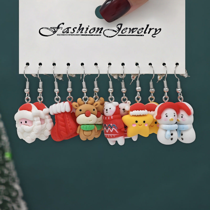 Wholesale Alloy Snowman  Gift Earrings