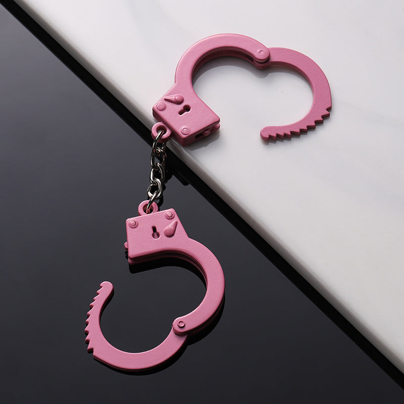 Wholesale Metal Simulation Handcuffs Keychain