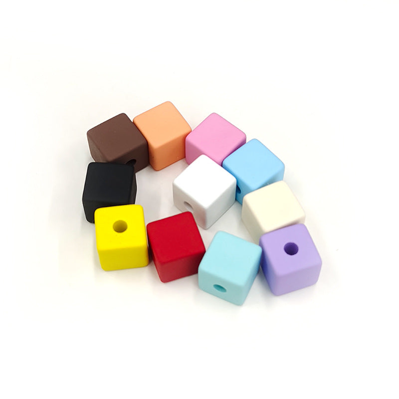 Wholesale 100PCS/Pack Square Block 13mmDIY Acrylic Beads