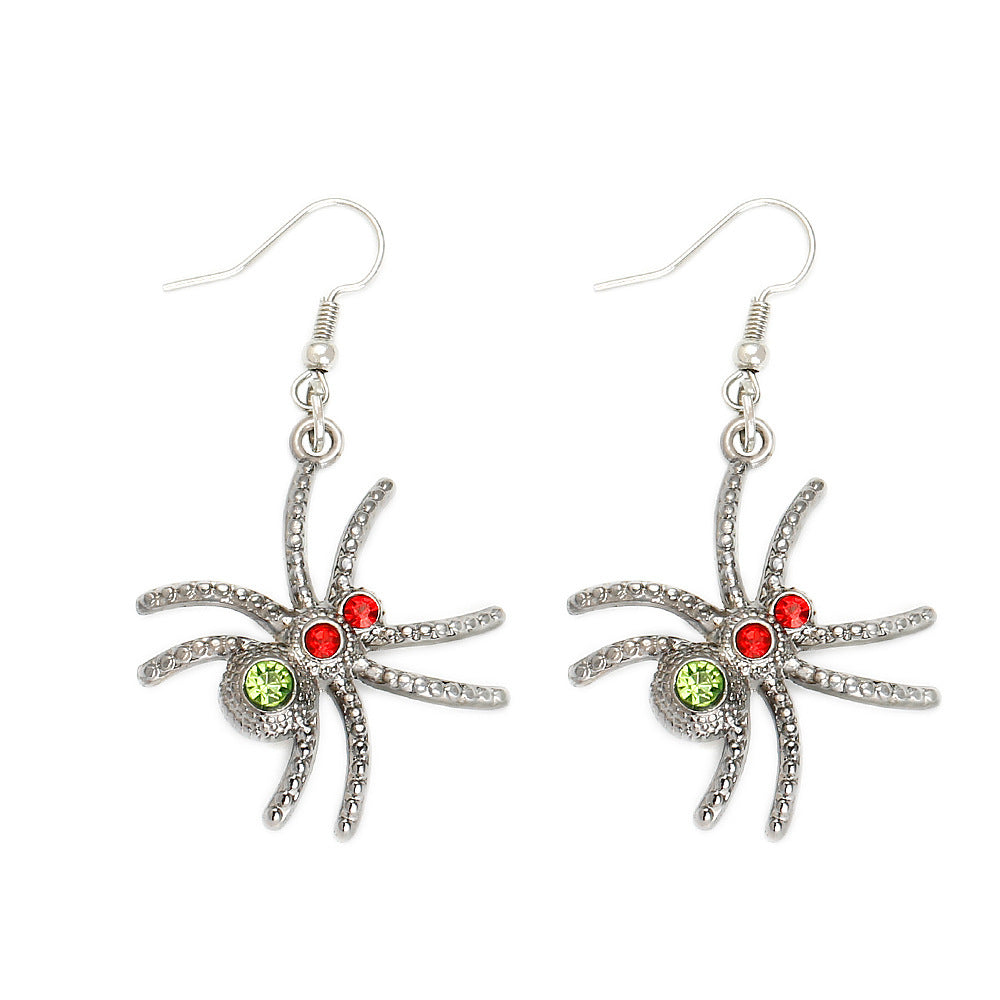 Wholesale Gothic Halloween Party Dark Style Spider Earrings