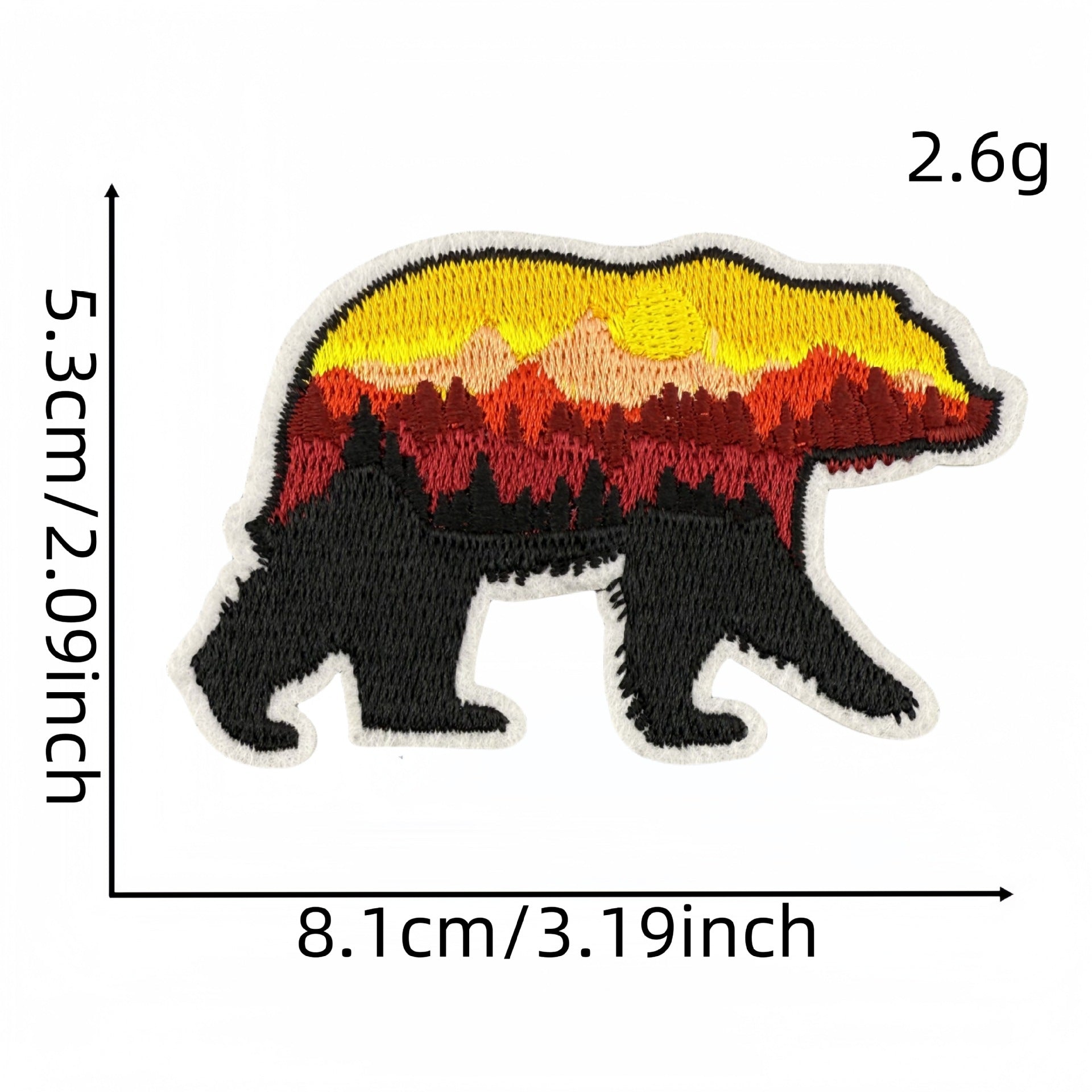 Wholesale Animal bear cloth patch embroidery patch accessories