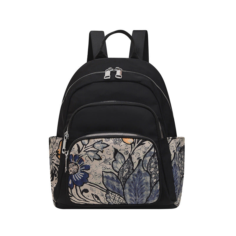 Wholesale Nylon Ethnic Wind Leaf Elephant Lightweight Backpack