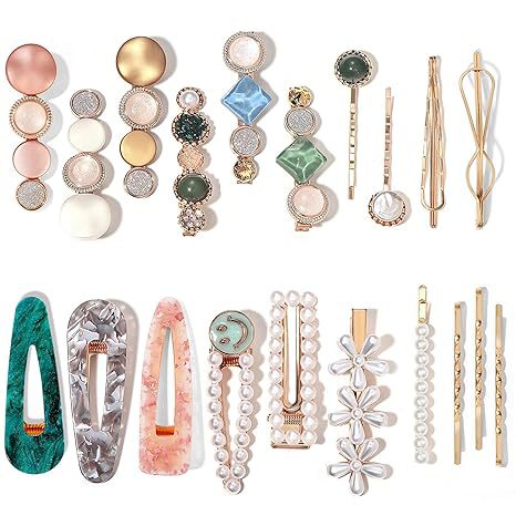 Wholesale ins Pearl Hairpin Set Acrylic Acetate Hairpin Combination Hair Accessories