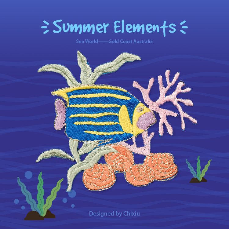 Wholesale 10pcs Sea Embroidered Clothing Patches