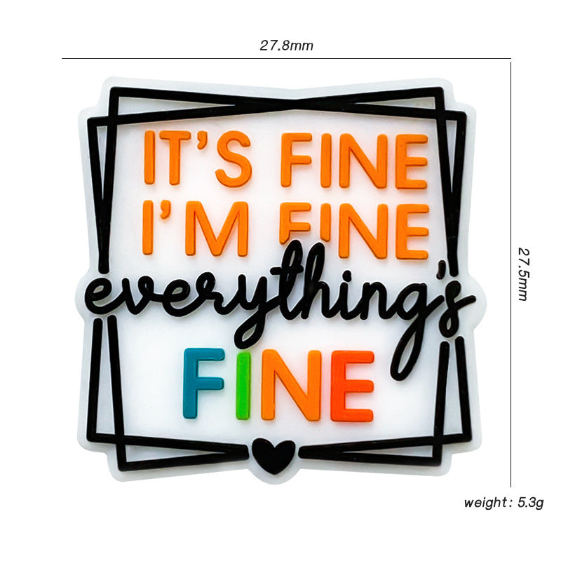 Wholesale 10pcs English Food Grade Focal Beads