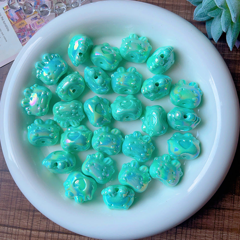 Wholesale   5pcs/pack Cute cartoon bunny loose beads Acrylic Beads