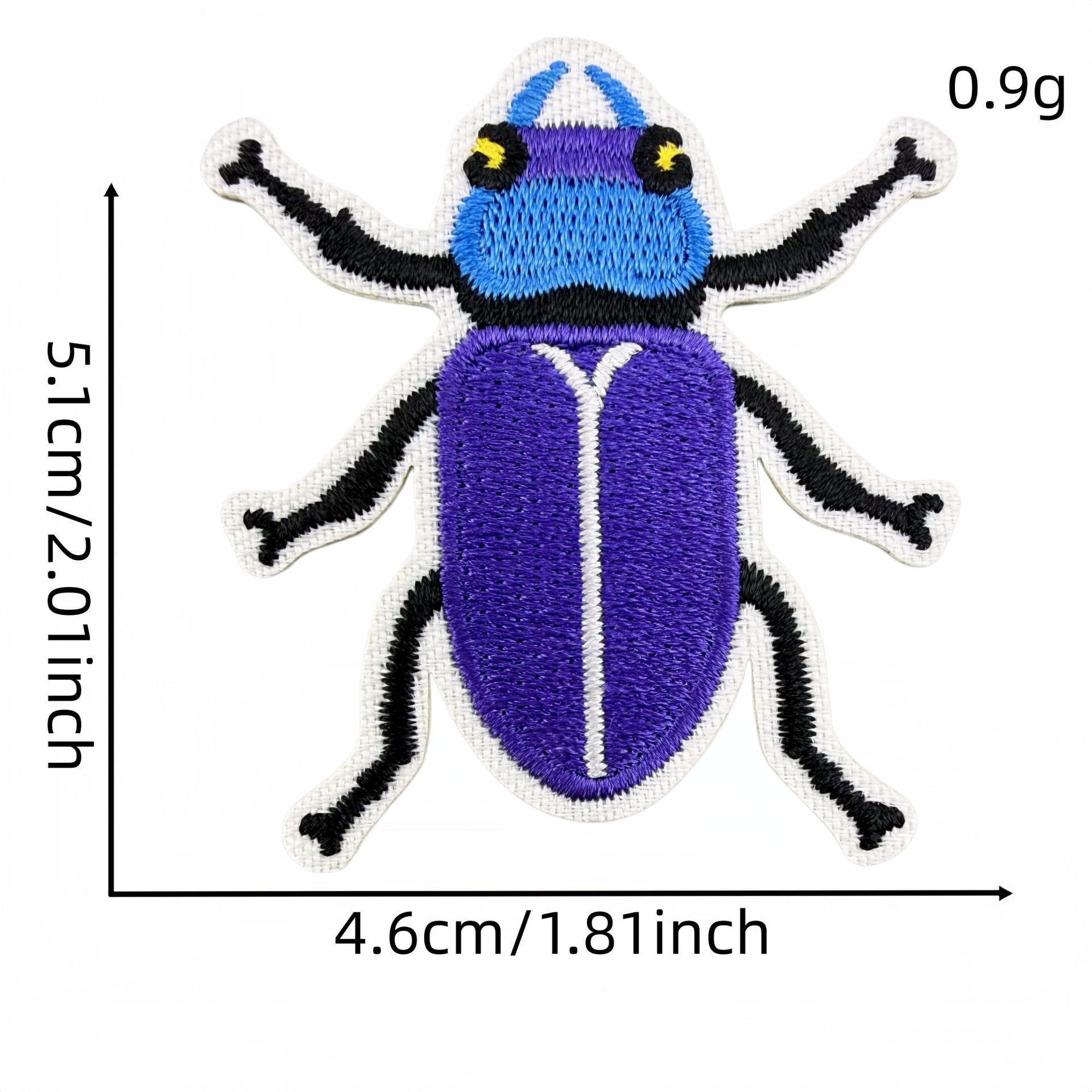 Wholesale Cartoon Insect Beetle Embroidery Patches Iron On Appliques For Clothing And Bag Decoration 14 Piece DIY Craft Supply