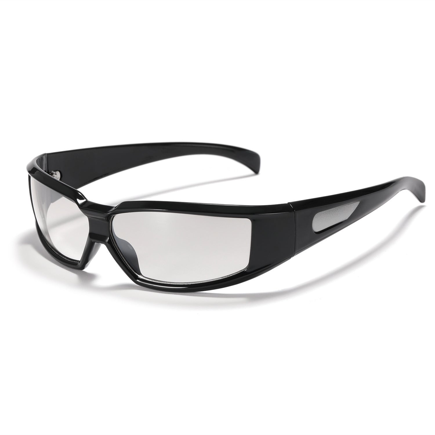 Wholesale Silver Light Technology Style Square Reflective Silver Frame Glasses