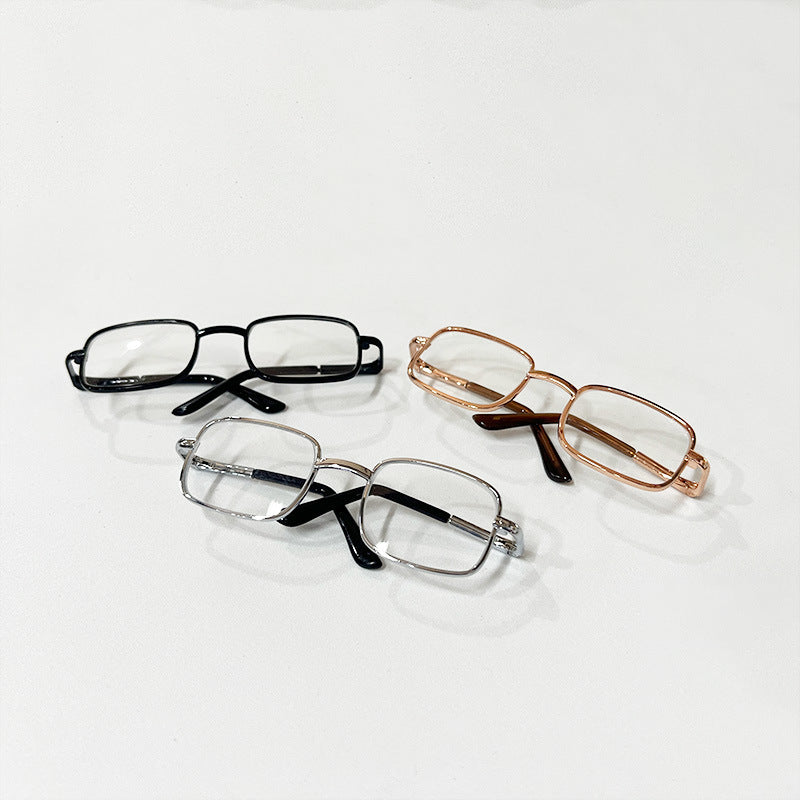 Wholesale 8. 5cm wide metal eyeglasses Doll Accessories