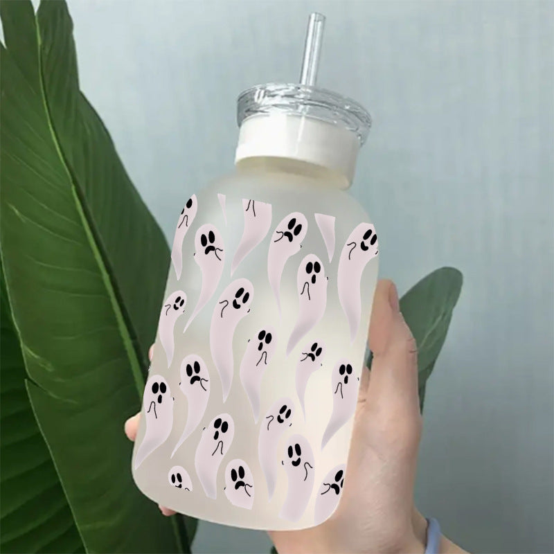 Wholesale Pumpkin Cat Ghost Halloween 16oz Cup UV DTF Wraps