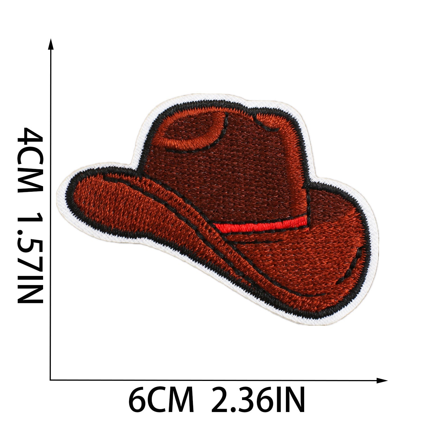 Wholesale Western Cowboy Cactus Embroidery Patch Polyester Thread DIY Decorative Accessory For Clothing Bags Resale