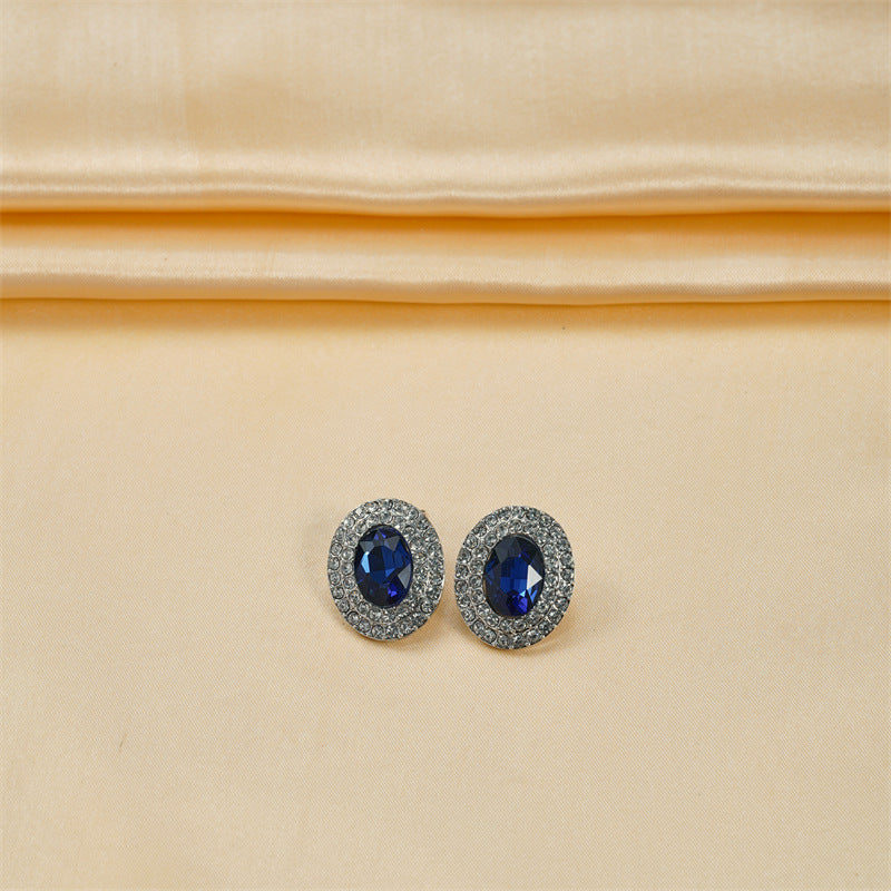 Wholesale Dazzling Diamond Peacock Sapphire Earrings