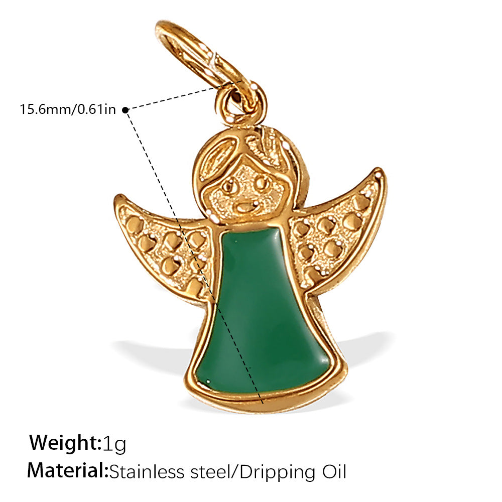 Wholesale Stainless steel 18K gold-plated palm eye pendant