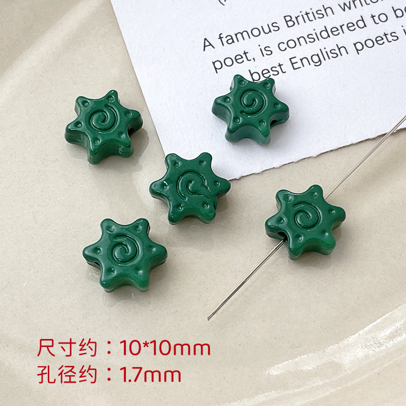 Wholesale 10pcs Dopamine Christmas Series Colorful Love Gift Box Beads