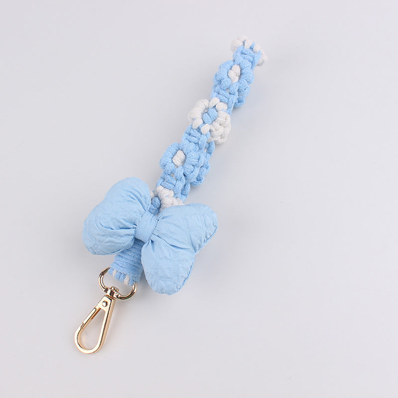 Wholesale Ins Plush Bowknot Phone Pendant