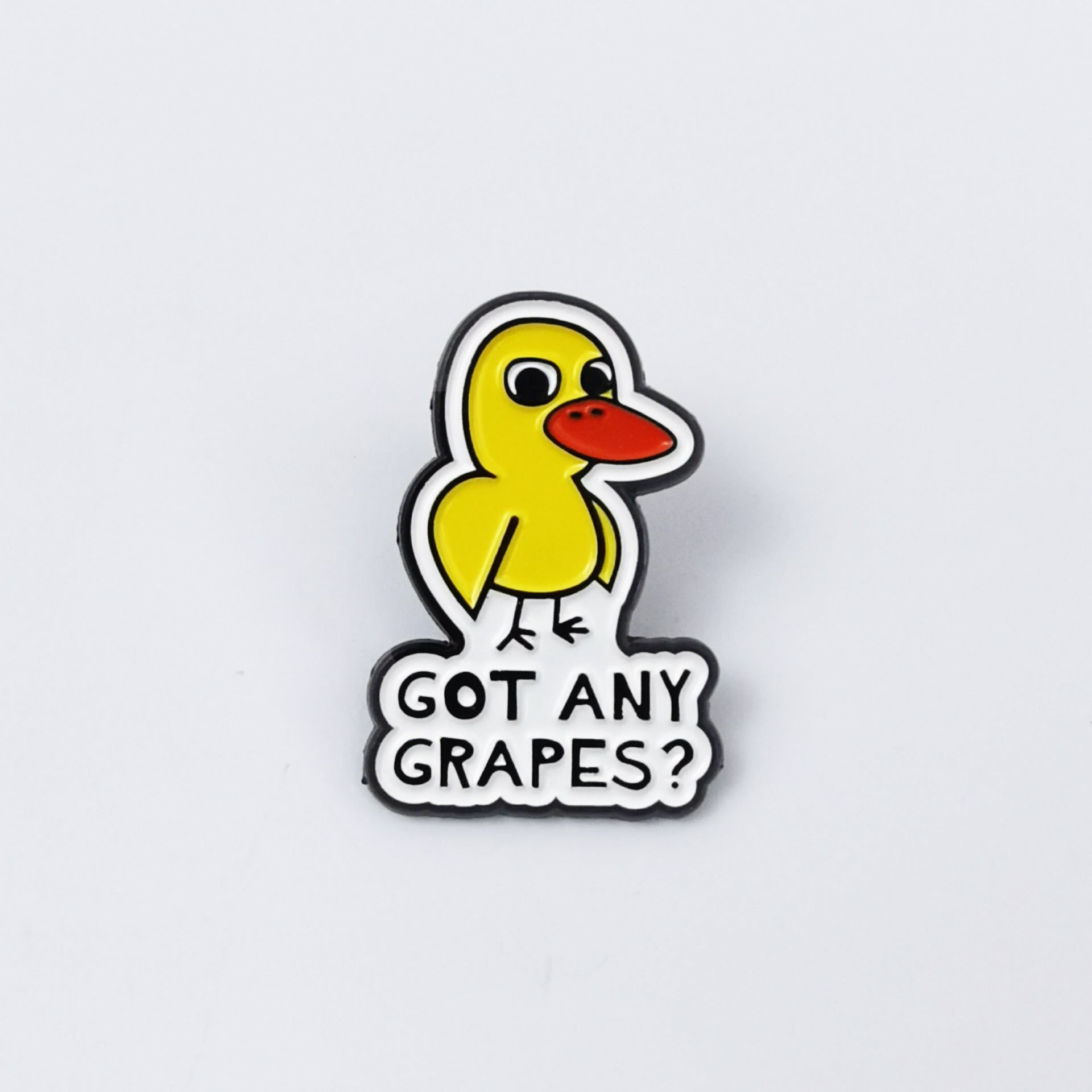 Wholesale Cartoon Duck series cute English letter brooch
