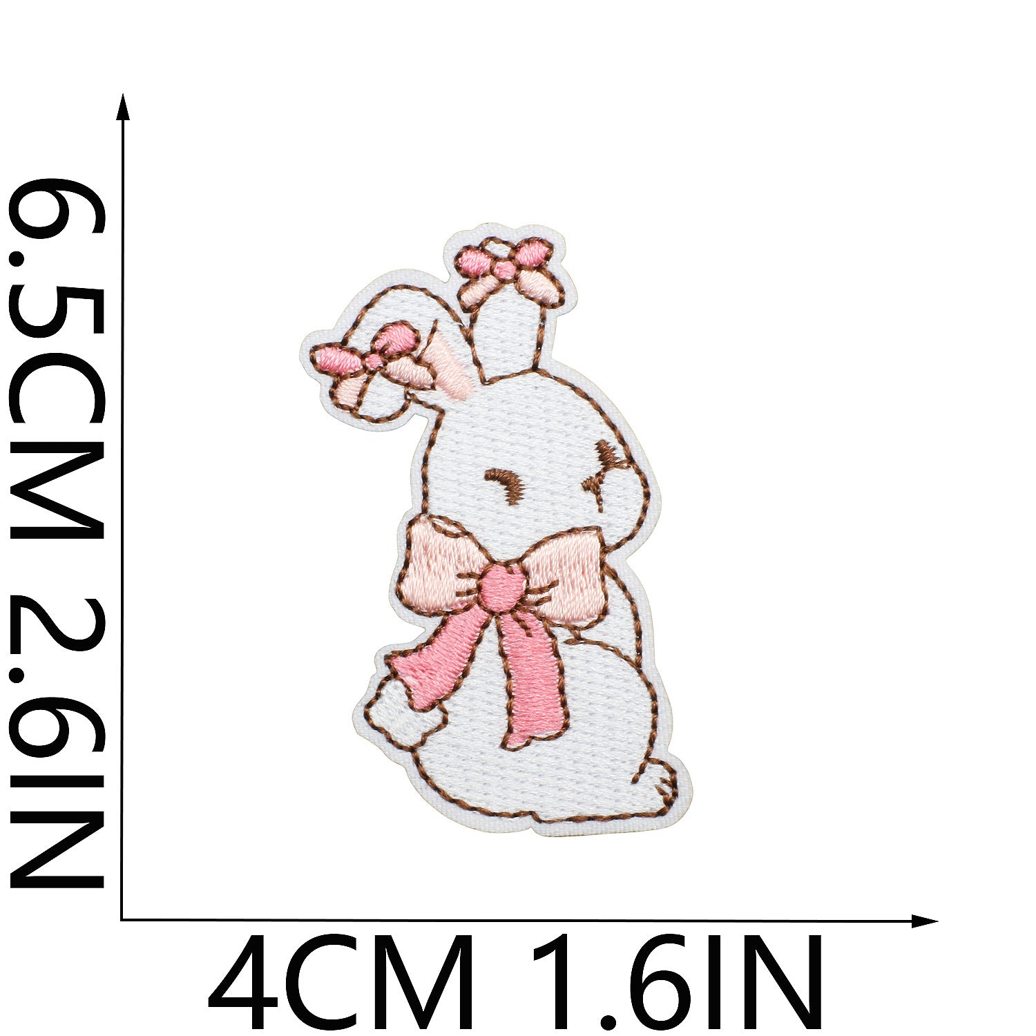 Wholesale Valentine's Day Love Letter Pink Bow Bear Embroidery DIY Patches
