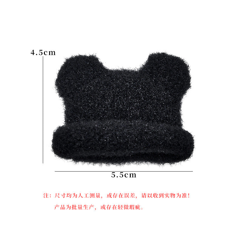 Wholesale 10pcs Plush Doll Bear Yarn Hat Doll Accessories