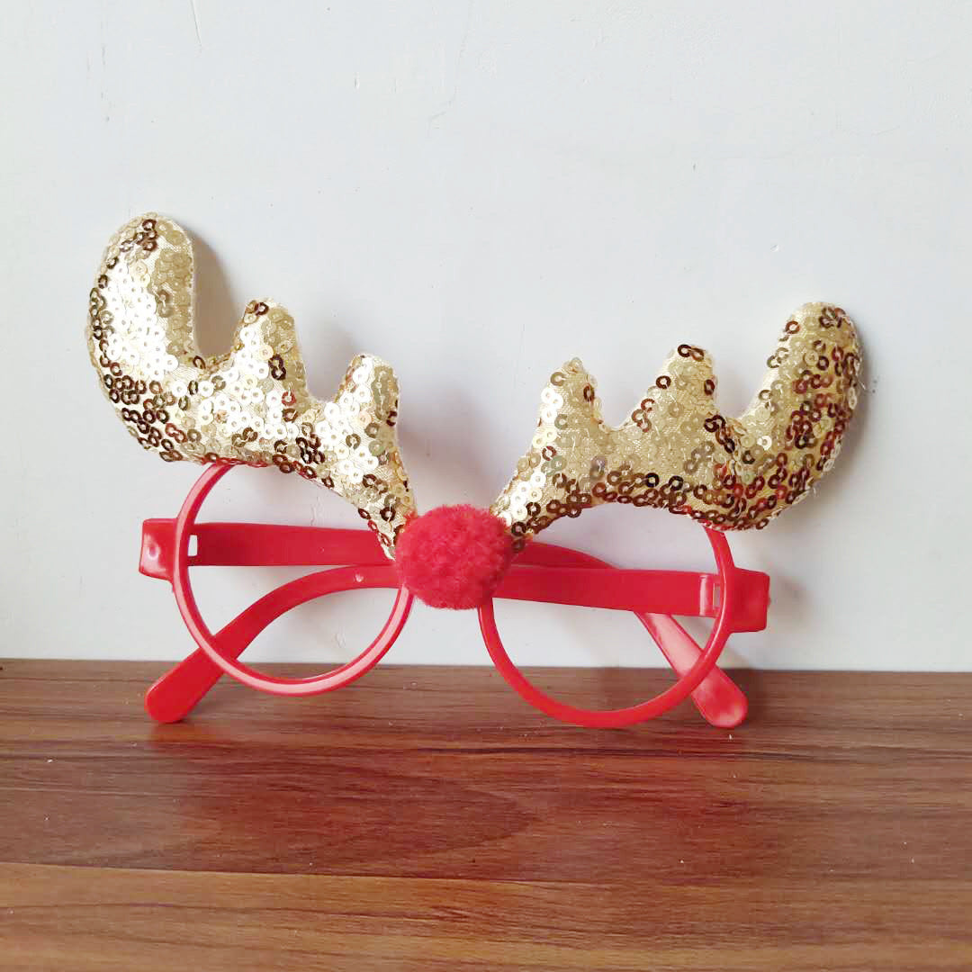 Wholesale Christmas Party Cartoon Santa Claus Snowman Glasses Non Woven Earrings