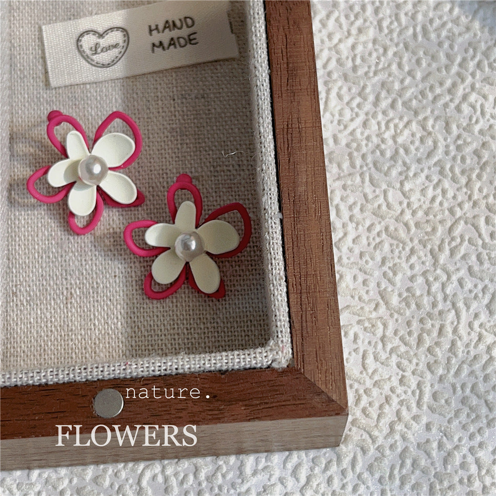 Wholesale Sweet Flower Alloy Earrings