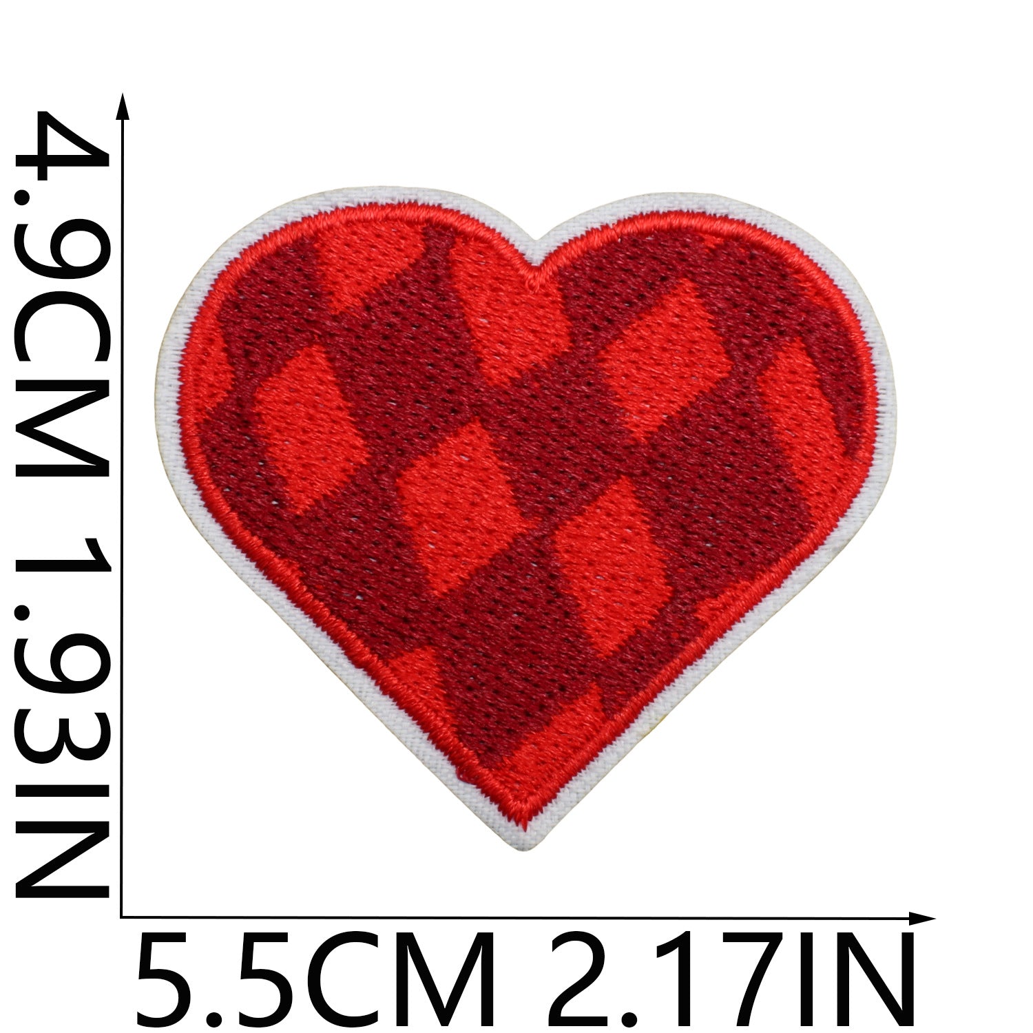 Wholesale Red Love Love Patch I Love You Couple Computer Embroidered Sticker FS
