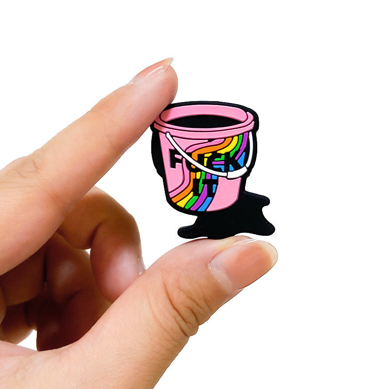 Wholesale 10pcs Colorful Handheld Bucket Focal Beads