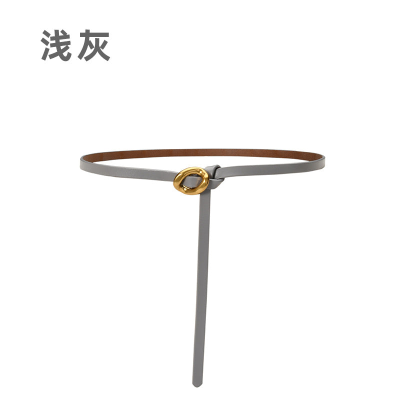 Wholesale Genuine Leather Belt Thin Belt