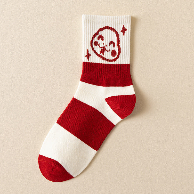 Wholesale Wholesale red socks cotton socks