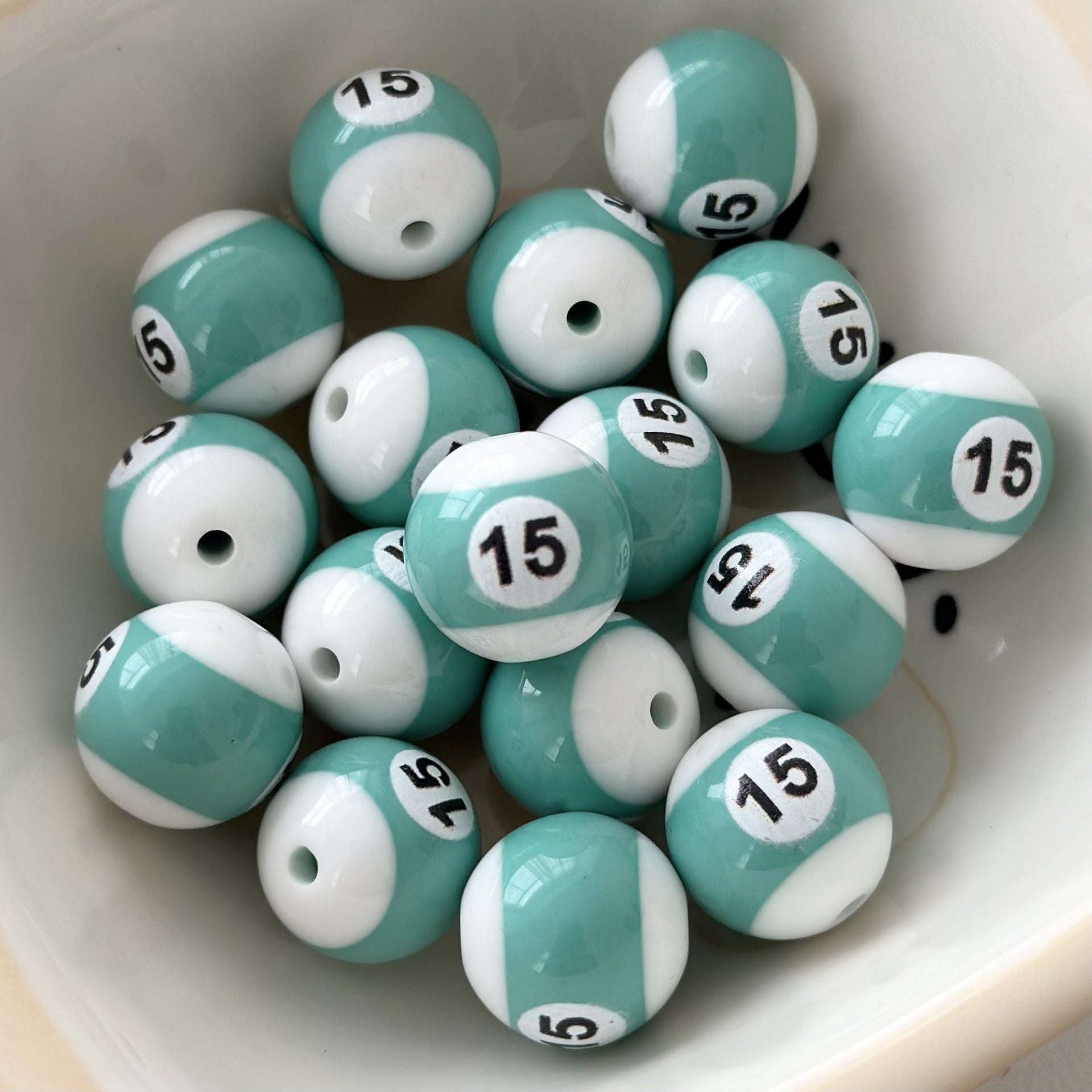 Wholesale 10PCS Billiard Beads Resin Beads Diy Beads