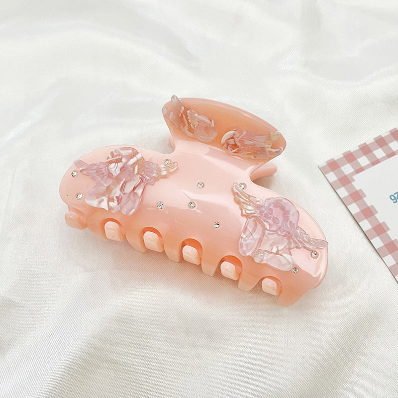 Wholesale Acetate Hair Clips with Diamonds