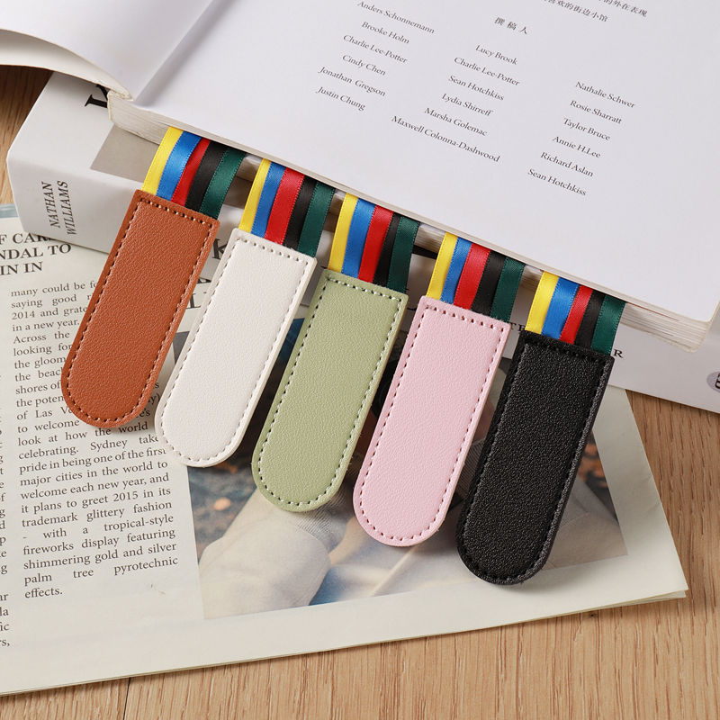 Wholesale Creative Color Book Page Folder Student Reading Mark Five Color Ribbon Page Folder Tassel Bookmark