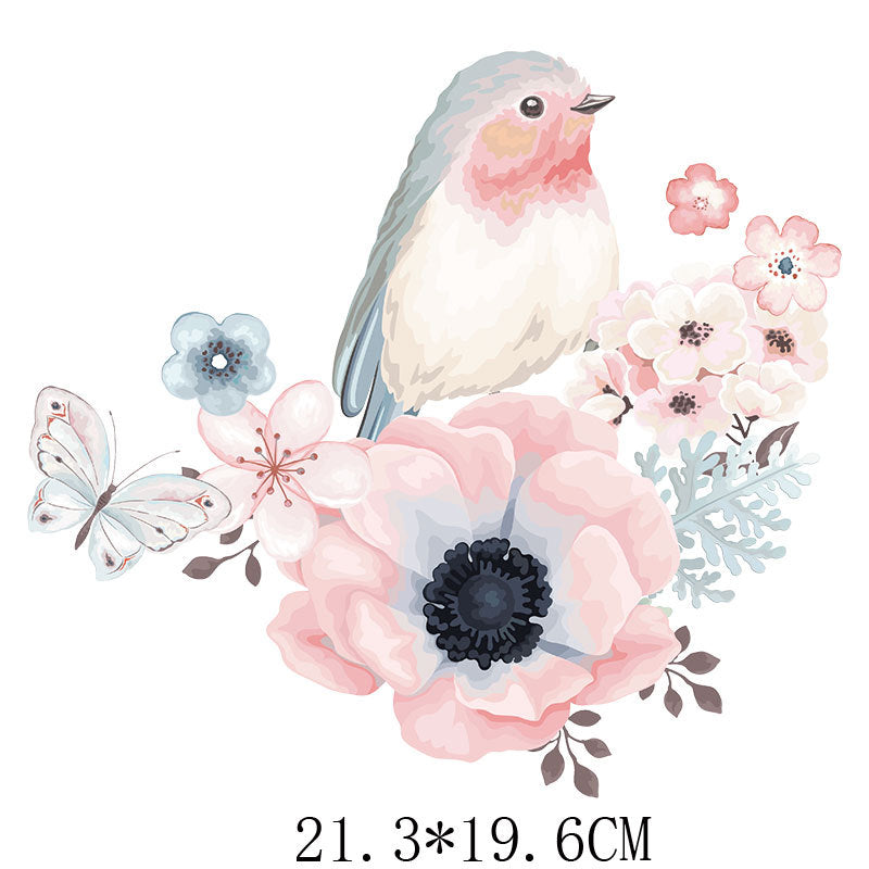 Wholesale  Flower Heat Transfer Printing Stickers UV DTF Ready to Press Transfers Wraps