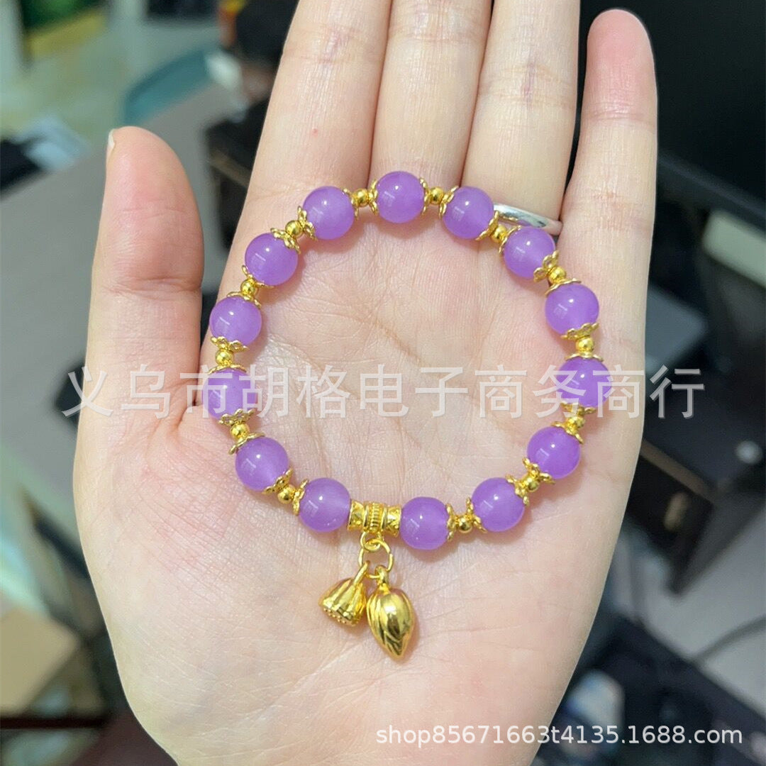 Wholesale Cherry Blossom Glass Bracelets