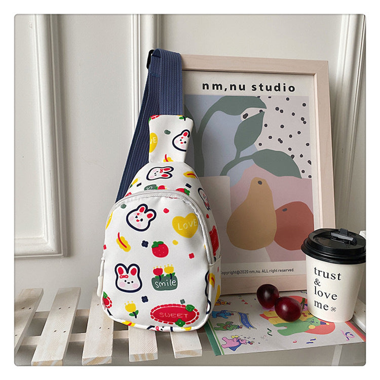 Wholesale soft girl preppy chest bag