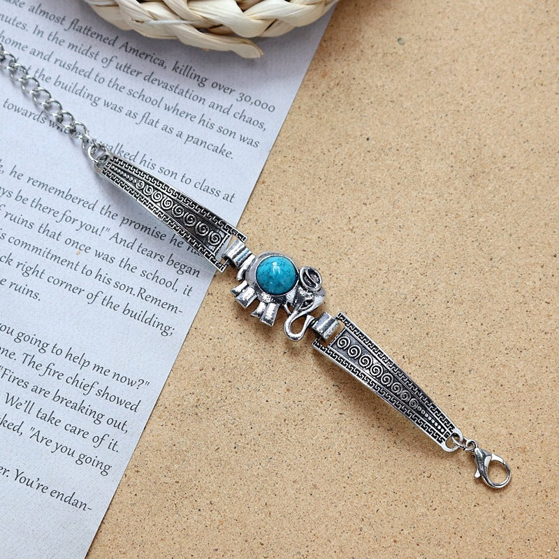 Wholesale Colored Stone All-match Simple Bracelet