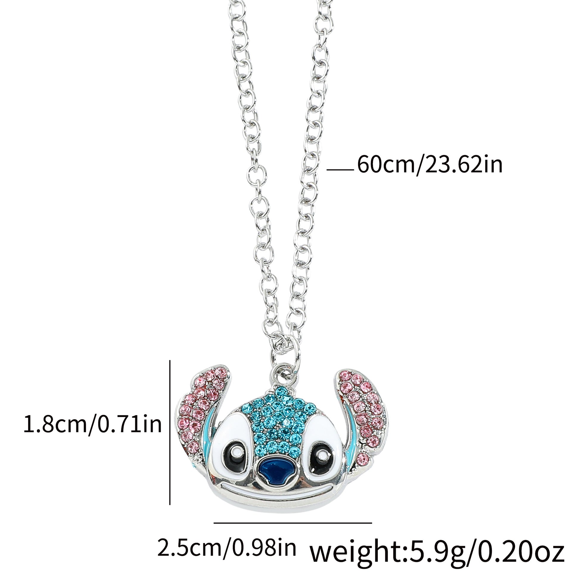 Wholesale Cute Cartoon Rhinestone Drop Necklace