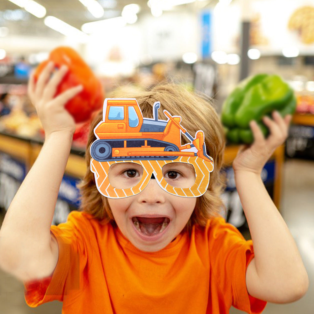 Wholesale of 2024 New Engineering Vehicles, Party Decorations, Plastic Glasses