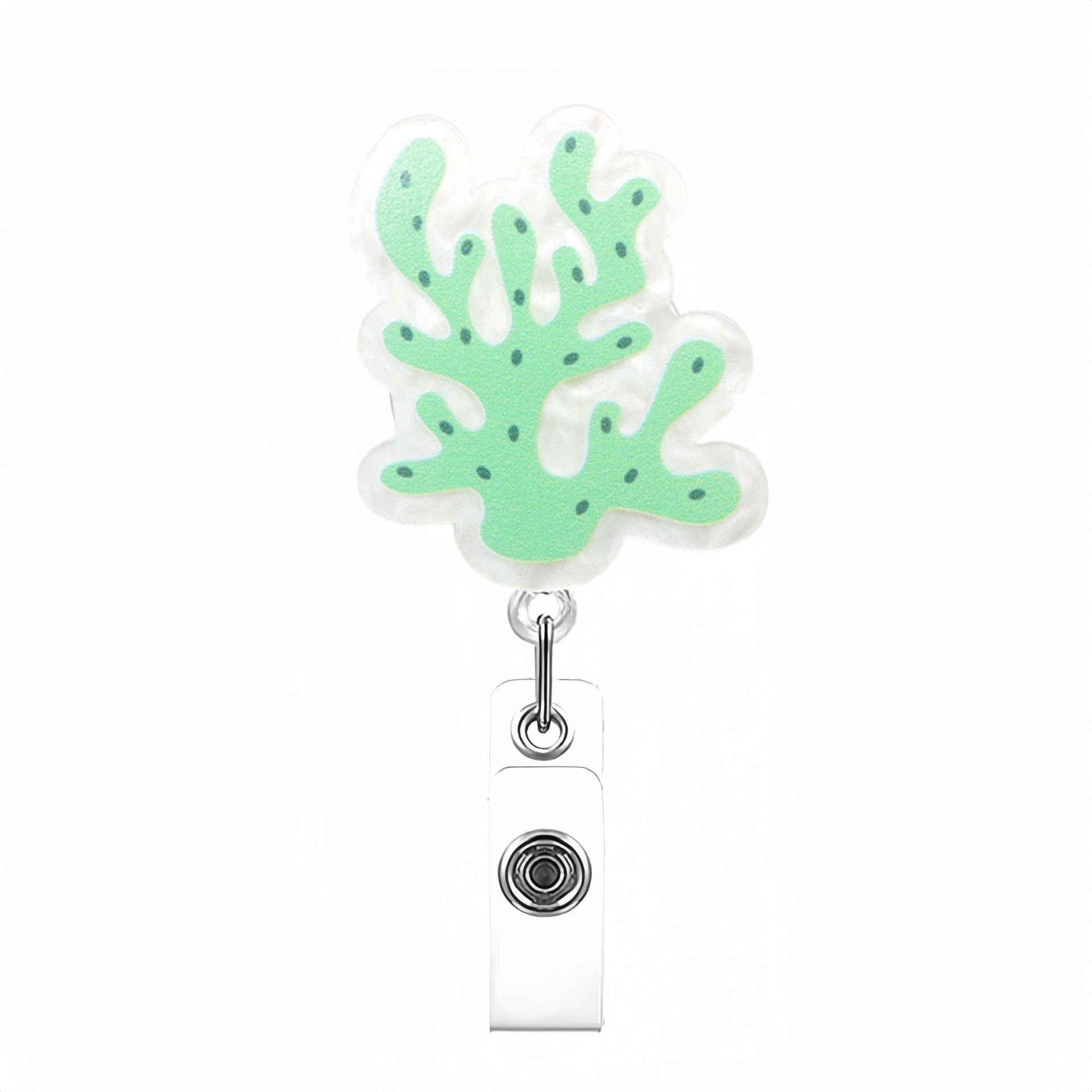 Wholesale Colorful marine animal creative retractable badge clip keychain