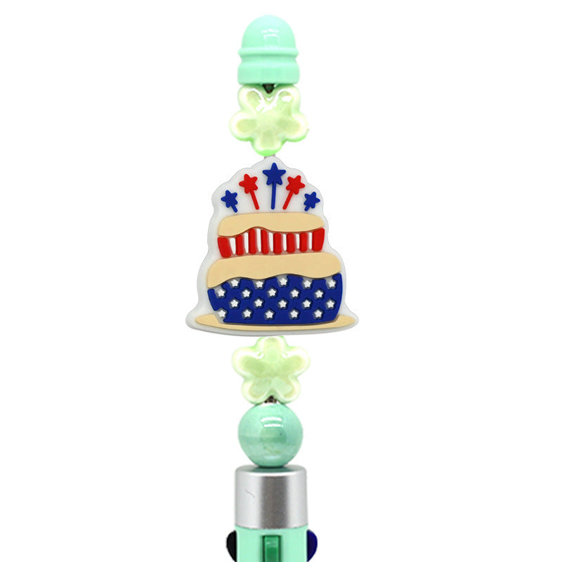 Wholesale Random 100pcs Soft Glue Beaded Pen Decoration DIY Beads
