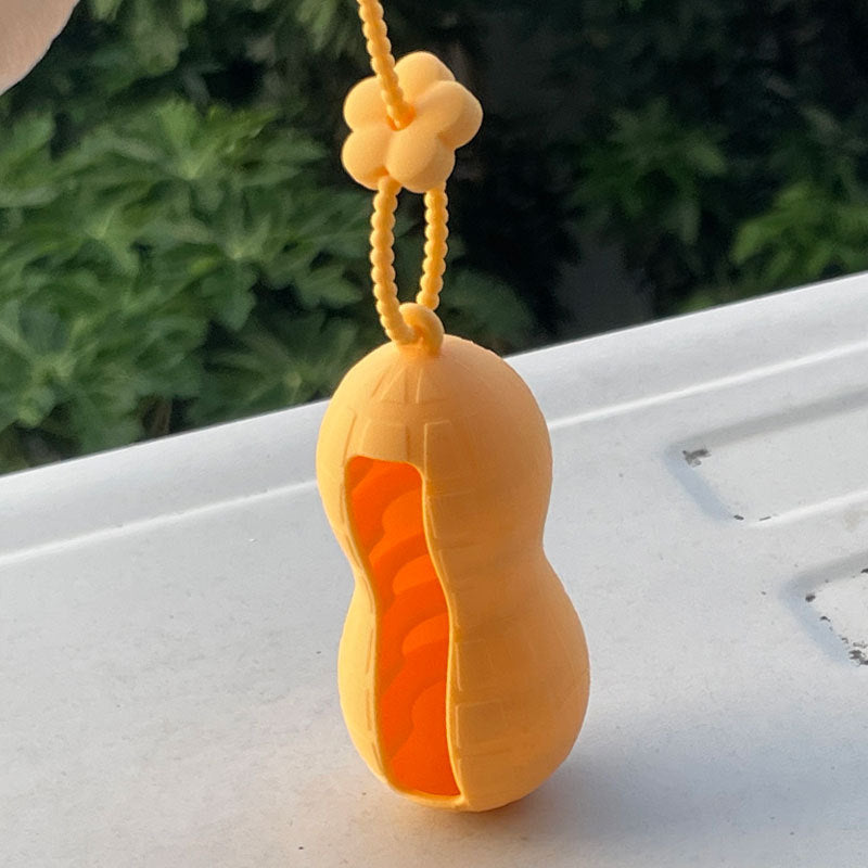 Wholesale Lipstick case silicone protective case bow lipstick bag keychain